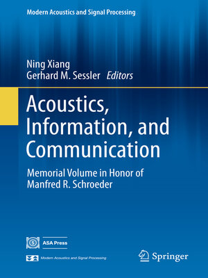 cover image of Acoustics, Information, and Communication